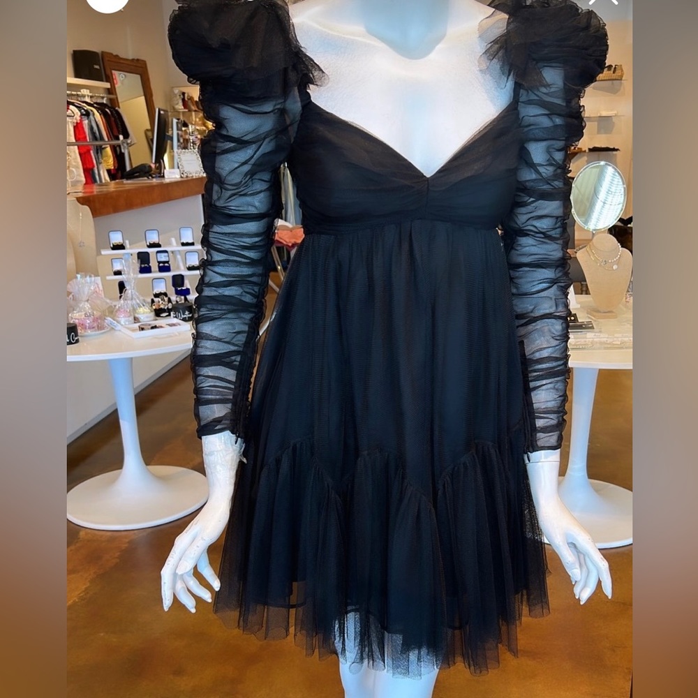 Zimmermann black tulle dress. NWT